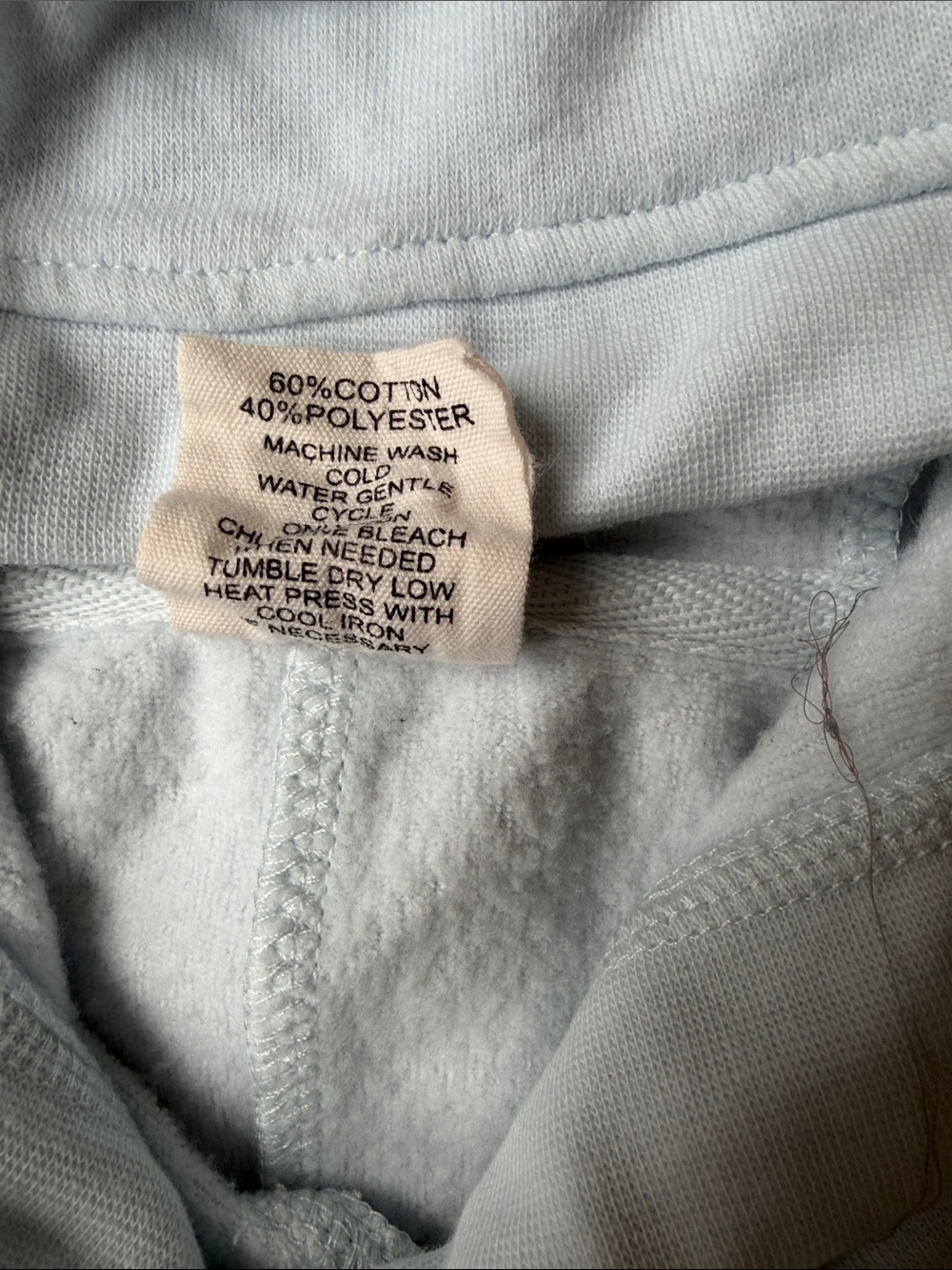 Black Dog Light Blue Hoodie, Generously sized and soft - Picture 4 of 10